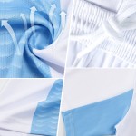 White Royal Jersey Sublimation Uniform Lightning Custom Sports Soccer White Royal Jersey Sublimation Uniform Lightning Custom Sports Soccer