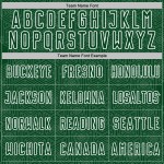 Sports Uniform Geometric White Sublimation Shape Custom Jersey Soccer Green Sports Uniform Geometric White Sublimation Shape Custom Jersey Soccer Green