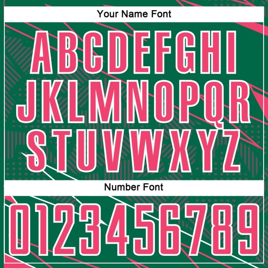 Soccer Pink-White Custom Sports Jersey Neon Green Kelly Uniform Sublimation Lines