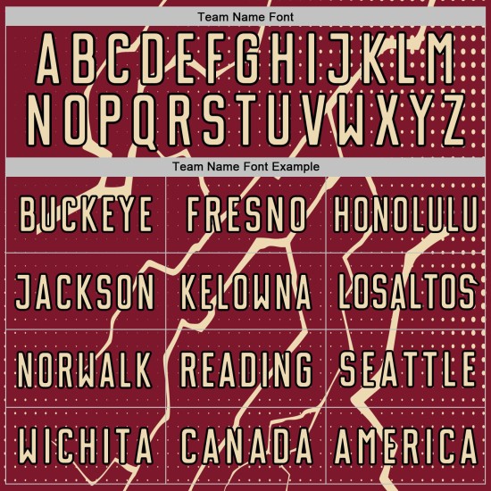 Custom Uniform Jersey Lightning Sports Soccer Sublimation Crimson Cream-Black Custom Uniform Jersey Lightning Sports Soccer Sublimation Crimson Cream-Black