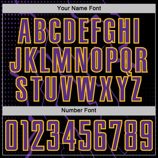 Soccer Purple-Yellow Jersey Uniform Lightning Black Sublimation Custom Sports Soccer Purple-Yellow Jersey Uniform Lightning Black Sublimation Custom Sports